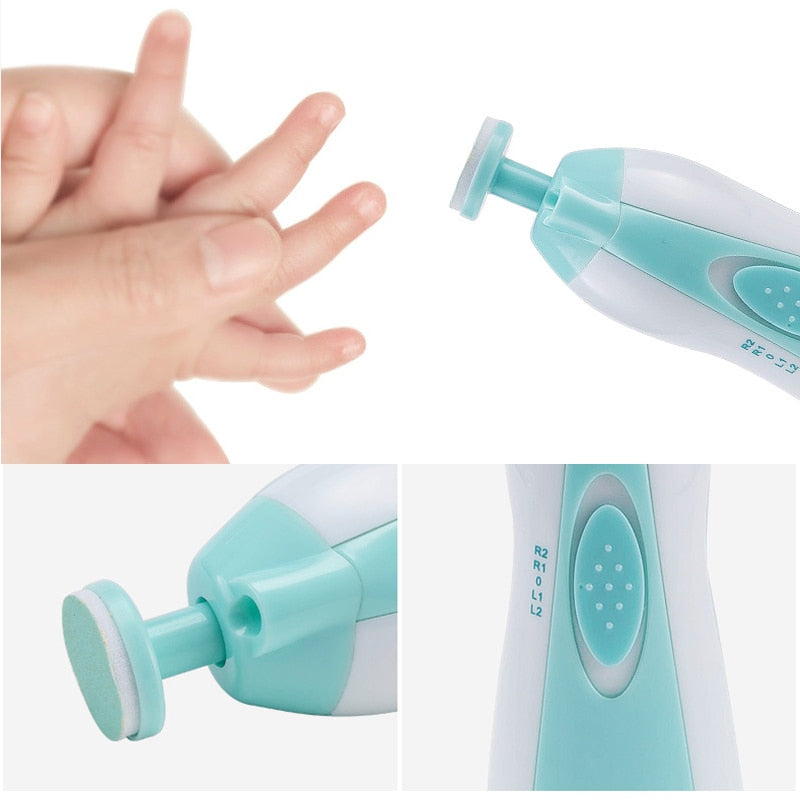 Multifunctional Rechargeable Electric Trimmer Baby Nail File Clippers