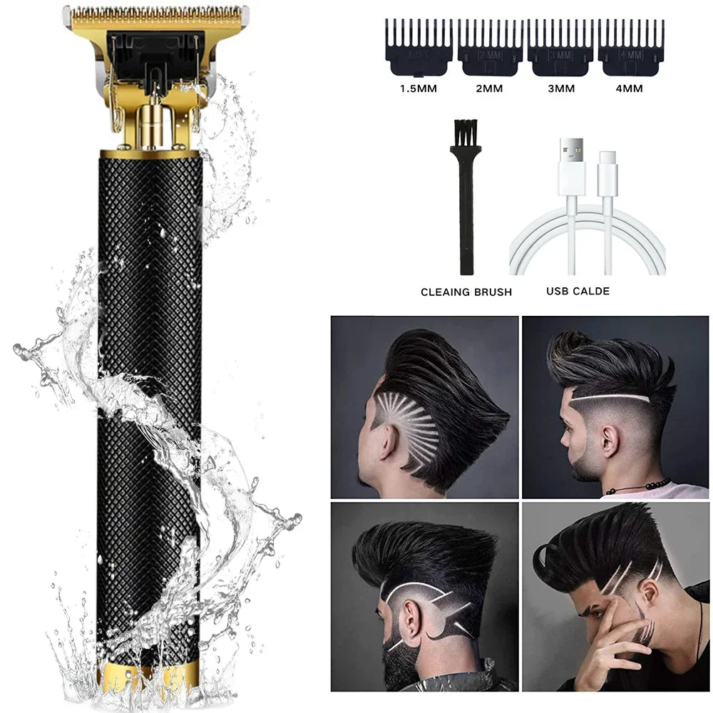 Vintage USB Rechargeable Hair Trimmer