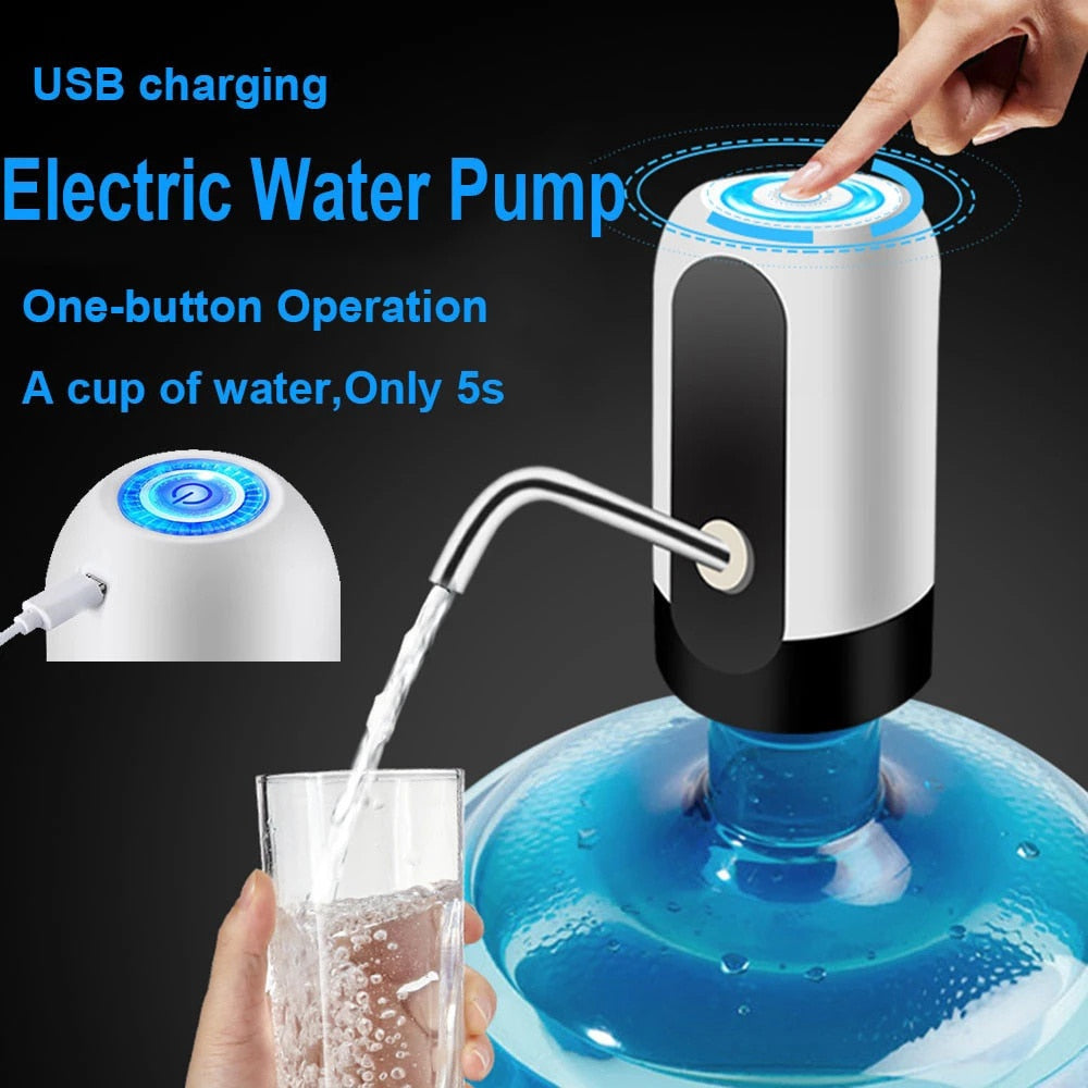 USB Rechargeable Automatic Electric Water Bottle Pump Dispenser