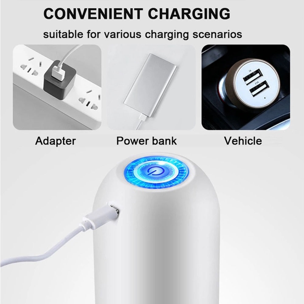 USB Rechargeable Automatic Electric Water Bottle Pump Dispenser