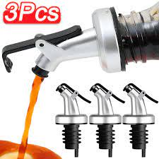 3Pcs Leak-Proof Plug Oil Bottle Stopper Cap Dispenser Sprayer Lock