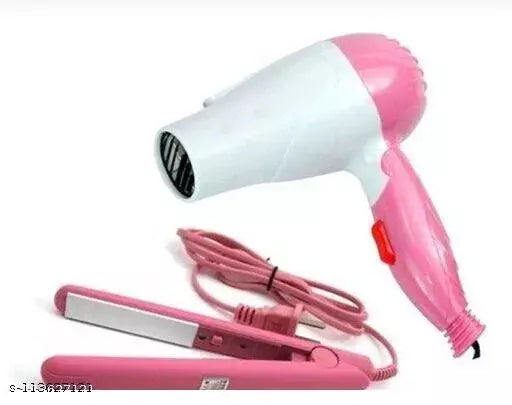 2 in 1 Mini Hair Straightener And Hair Dryer