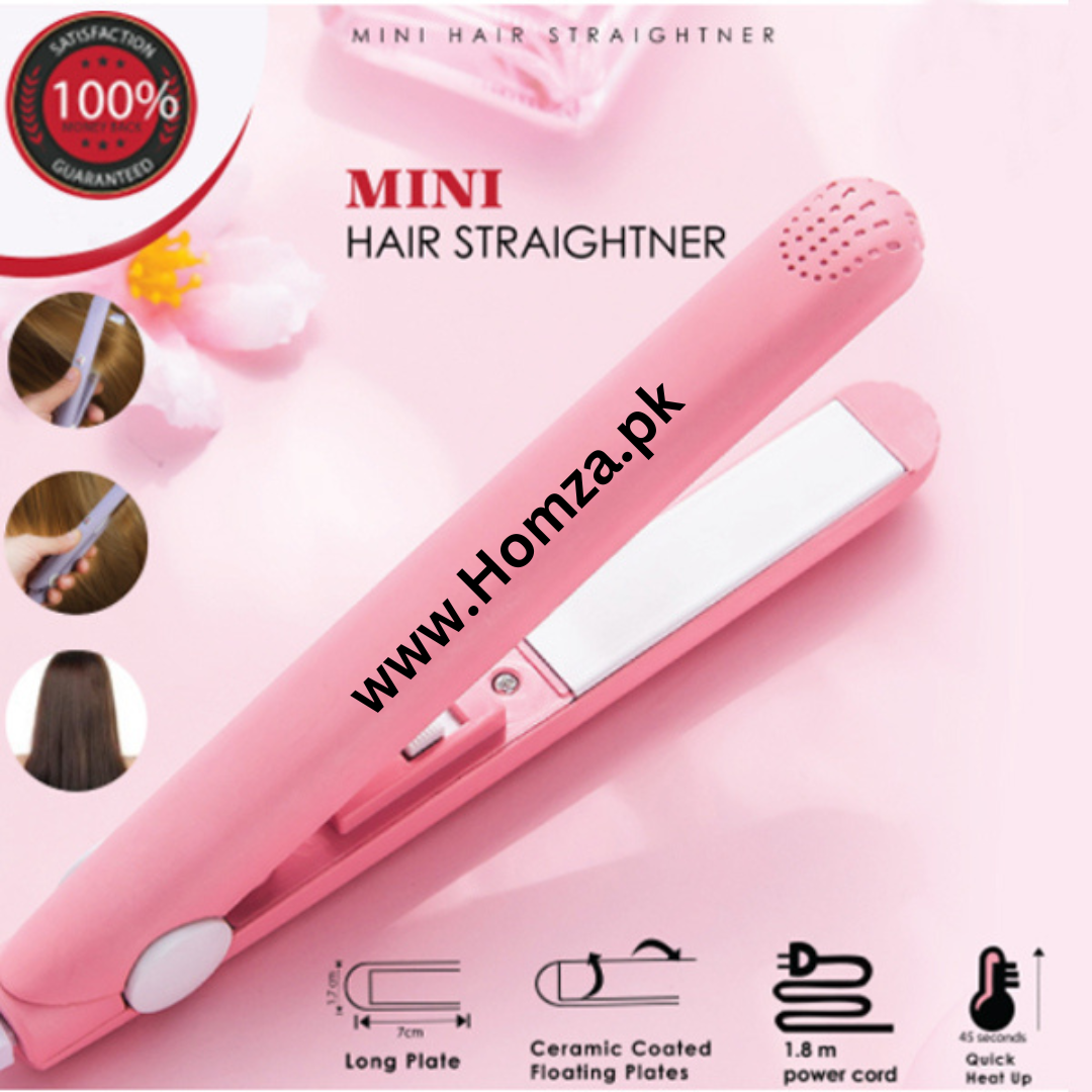 Portable Mini Hair Iron Straightener Curling Styling Tool